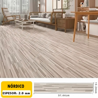 Piso adhesivo de PVC