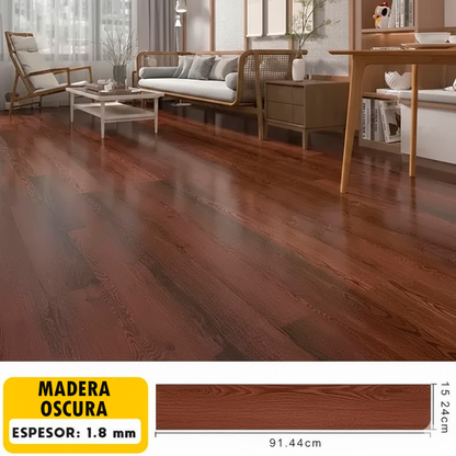 Piso adhesivo de PVC