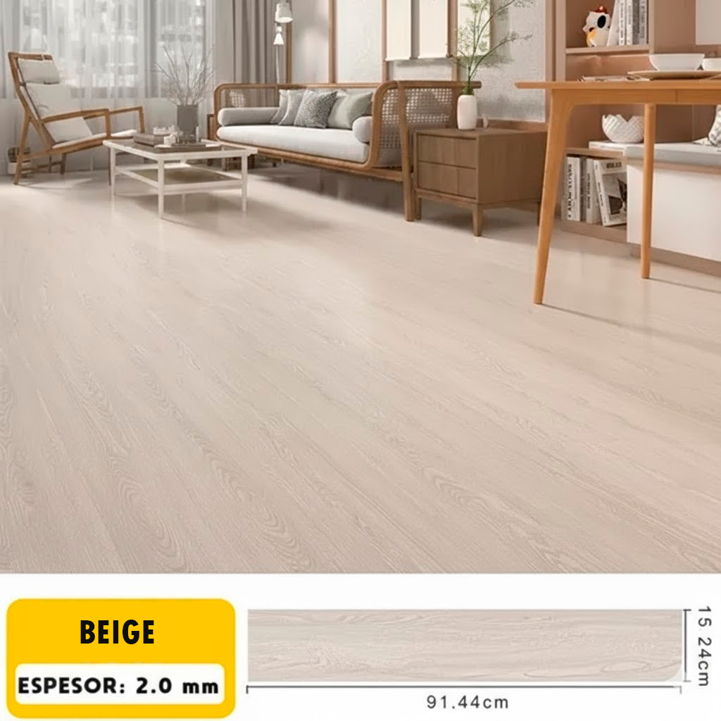 Piso adhesivo de PVC