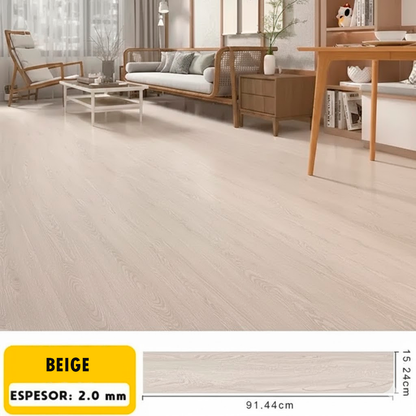 Piso adhesivo de PVC